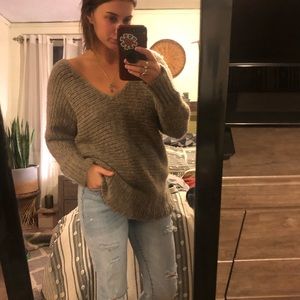 Gray sweater